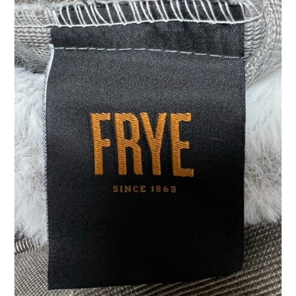 ONE SINLE FRYE Faux Fur Gray Pillow Case Sham King Channel Stripe | Only One - Picture 4 of 4
